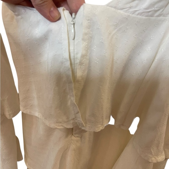 Lovers and Friends tiered mini dress eyelet white Y2K medium NWT summer - Picture 5 of 12